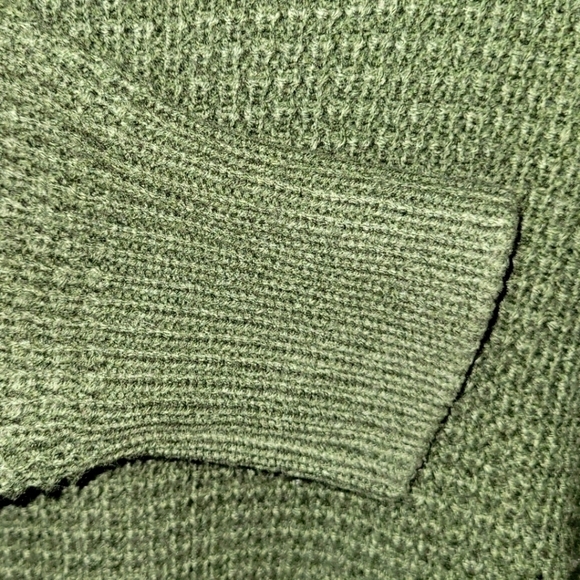 Vero Moda cowl neck knit sweater drop shoulder oversized hunter green medium - Picture 5 of 8